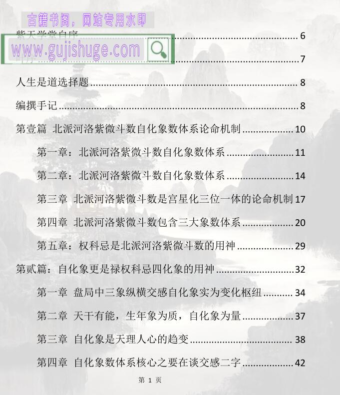 北派河洛紫微斗数止观录（简体版）楚天云阔