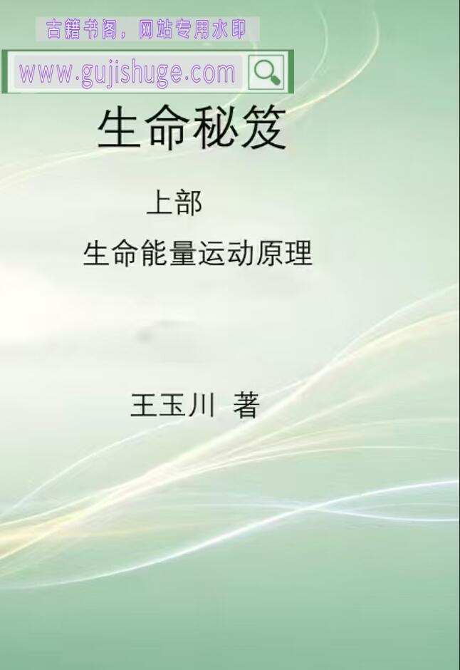 王玉川 八字书《生命秘笈》上下部