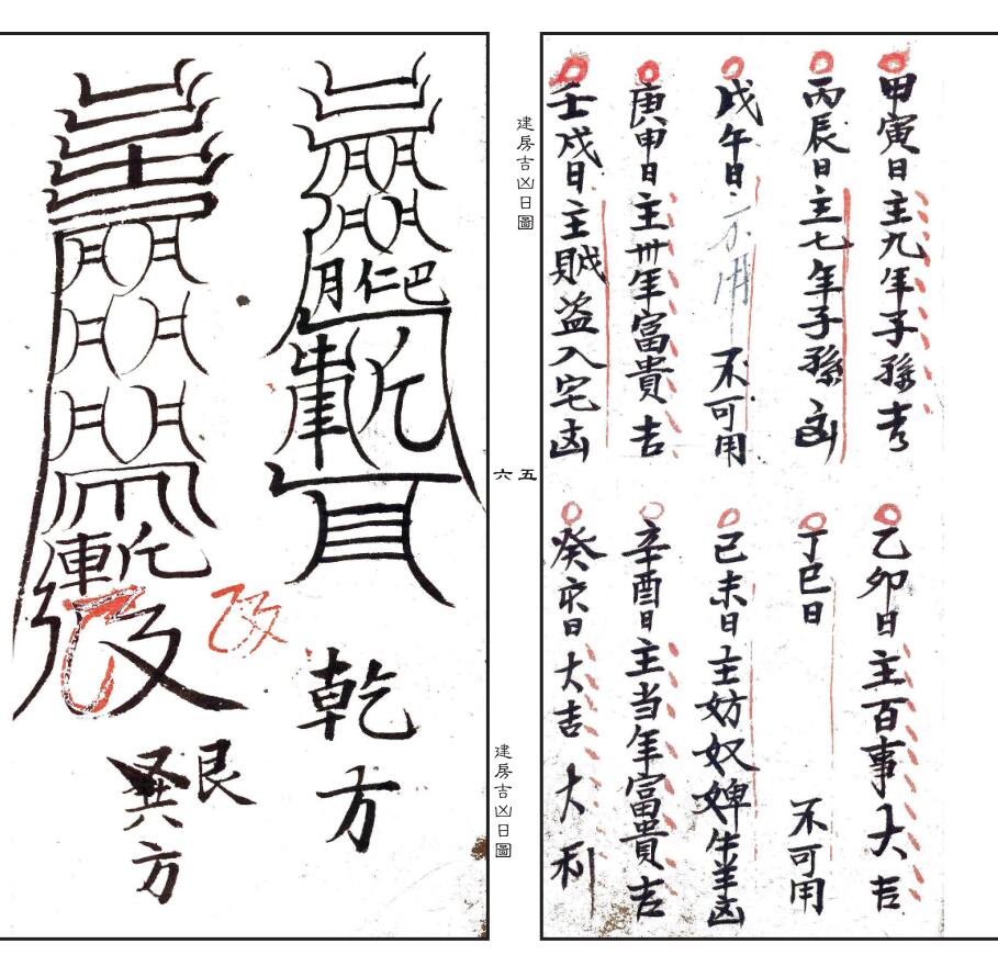 古籍精修《建房吉凶日图》19页